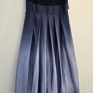 SLNY Midnight Blue Ombre A-Line Dress